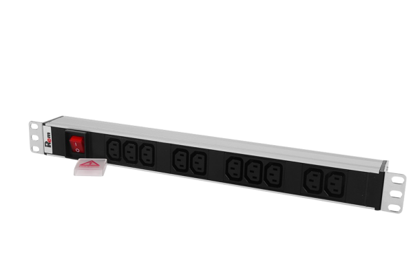 Блок розеток Rem-10 без шнура с выкл. R-10-10C13-V-440-Z