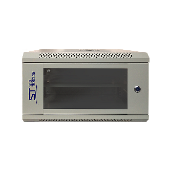 Телекоммуникационный шкаф ST-NC6U01 (серый) с полкой