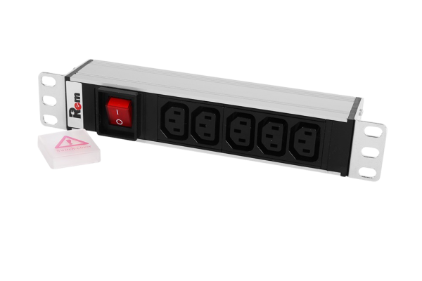 Блок розеток Rem-10 без шнура с выкл. R-10-5C13-V-220-Z