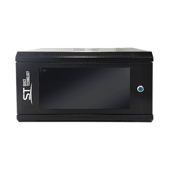 Телекоммуникационный шкаф ST-NC6U01 (черный) с полкой