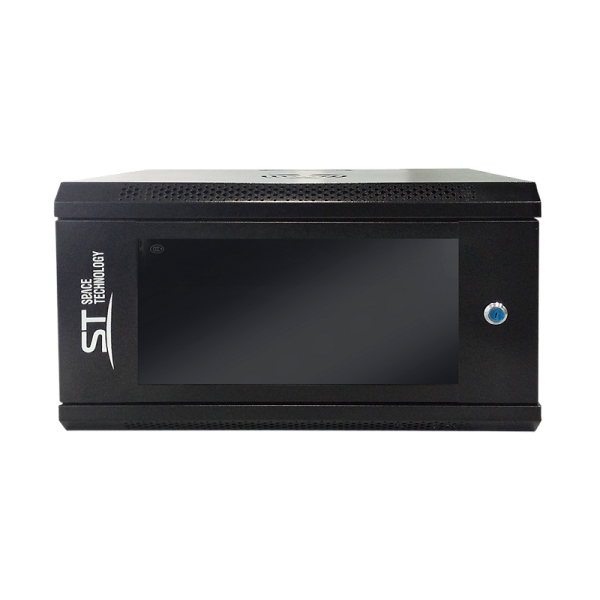 Телекоммуникационный шкаф ST-NC6U01 (черный) с полкой