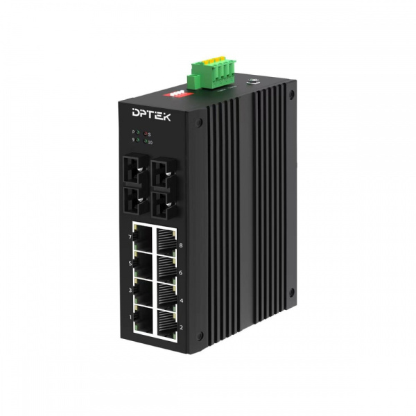 Коммутатор промышленный DPTEK DK3100I-8F2S (SC-SM)