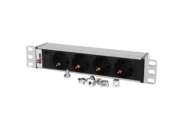 Блок розеток Rem-10 без шнура с инд. R-10-4S-I-220-Z