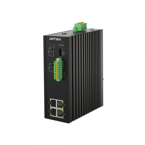 Коммутатор промышленный DPTEK DK3210MI-4T2S-E купить в Минске по низкой цене