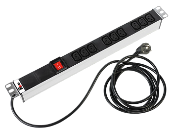 Блок розеток Rem-16 с выкл. R-16-9C13-V-440-1.8