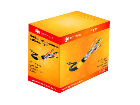 Кабель Optimus FTP-5e 4x2x0.51 Cu (outdoor) 305м купить в Минске по низкой цене